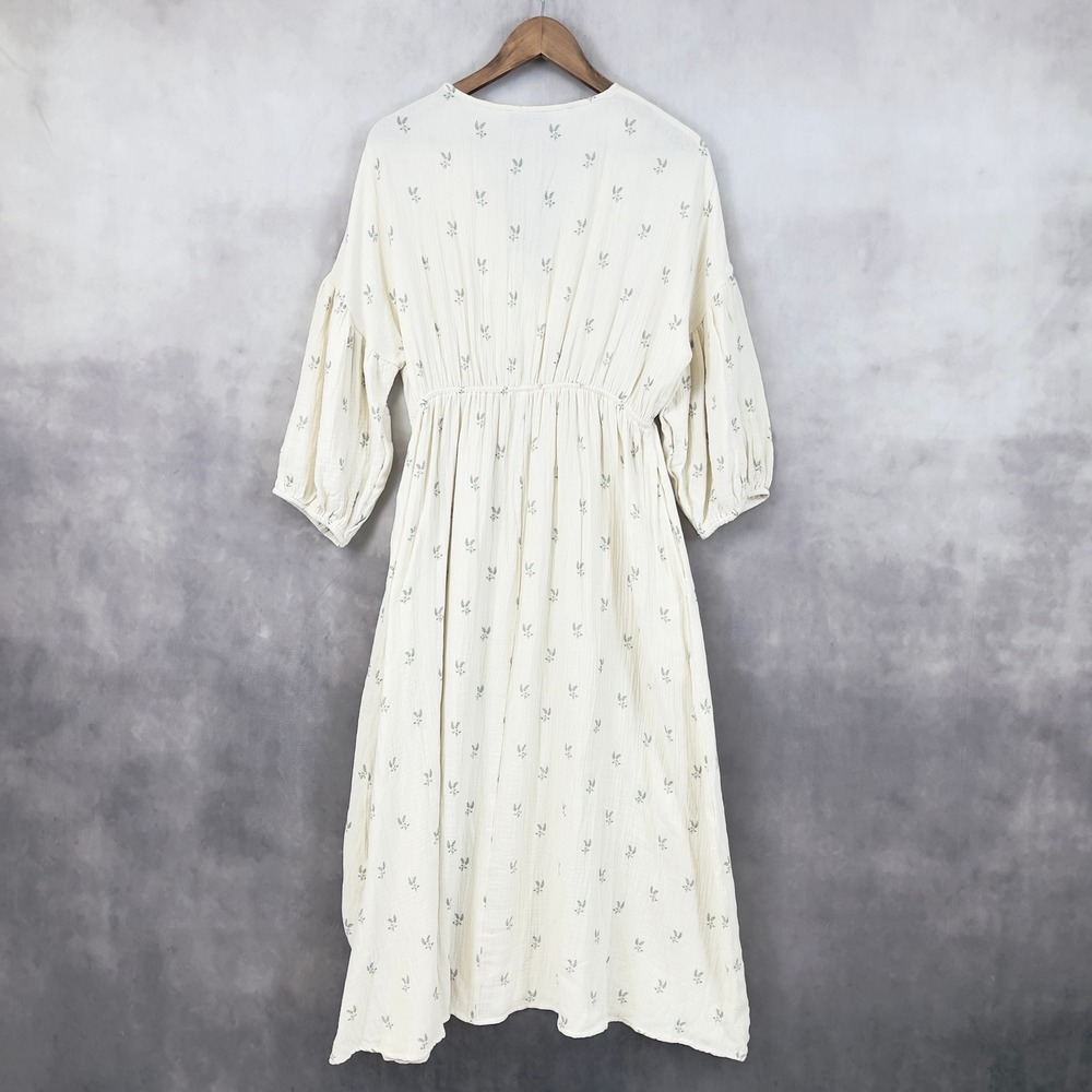 Worth Collective Womens Dress Size Large Boho Prairie Cotton Midi Cottagecore - Picture 5 of 12
